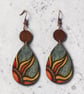 Wooden Drop Earrings 