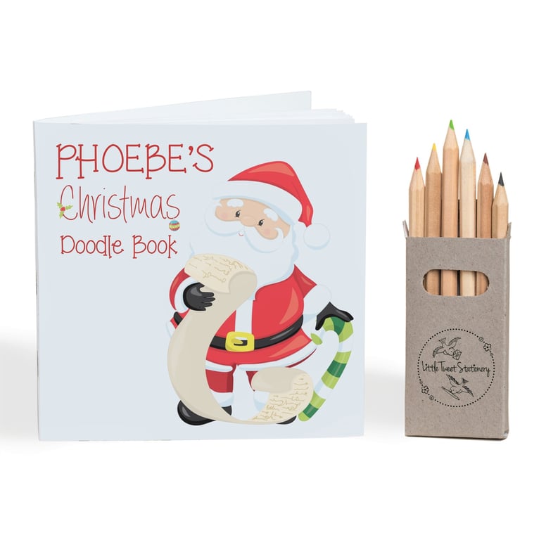 Personalised Christmas Doodle Book
