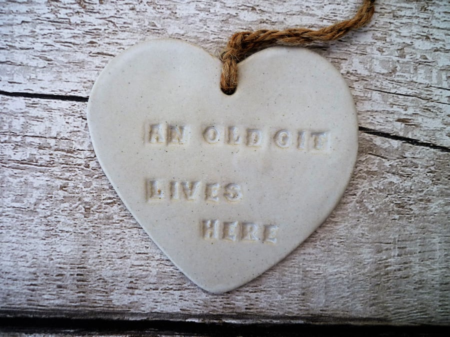 Hand made Loveheart hanger, ceramic lovehearts, gift idea, home decor, pottery