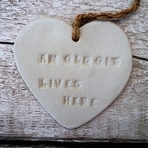 Hand made Loveheart hanger, ceramic lovehearts, gift idea, home decor, pottery