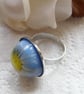 Real Daisy Flower Ring Nature Specimen Wearable Art - Daisy - One Size - Image 3
