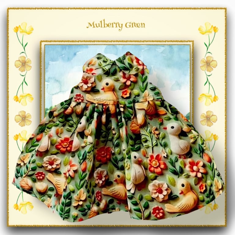 Baby Birds 3D Print  Doll’s Dress