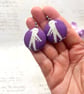 Mummy Halloween statement dangle earrings - Image 3