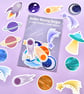 Space Themed Die Cut Sticker Pack - Image 2