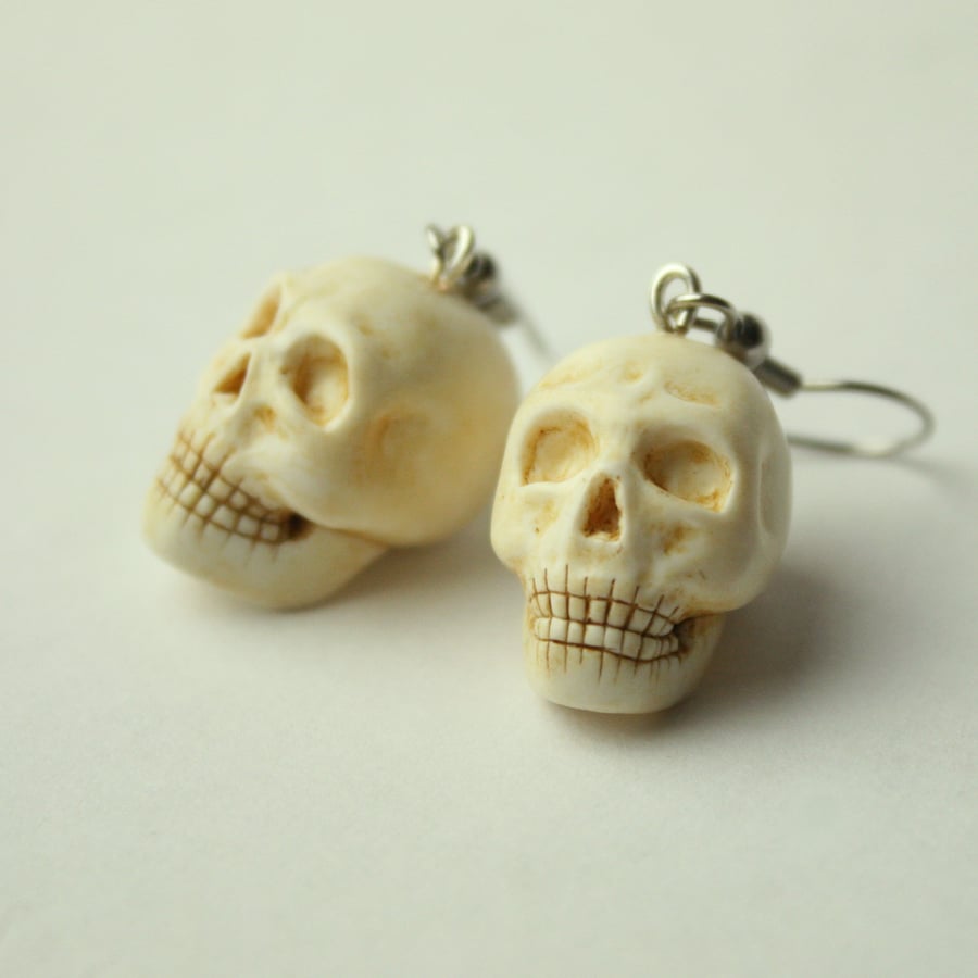 Human Skull earrings