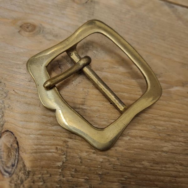 45mm Rustic Style Solid Brass Belt Buckle