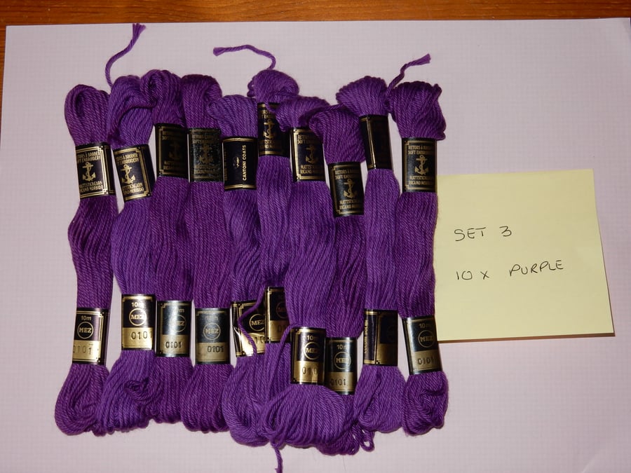 Anchor soft embroidery thread purple