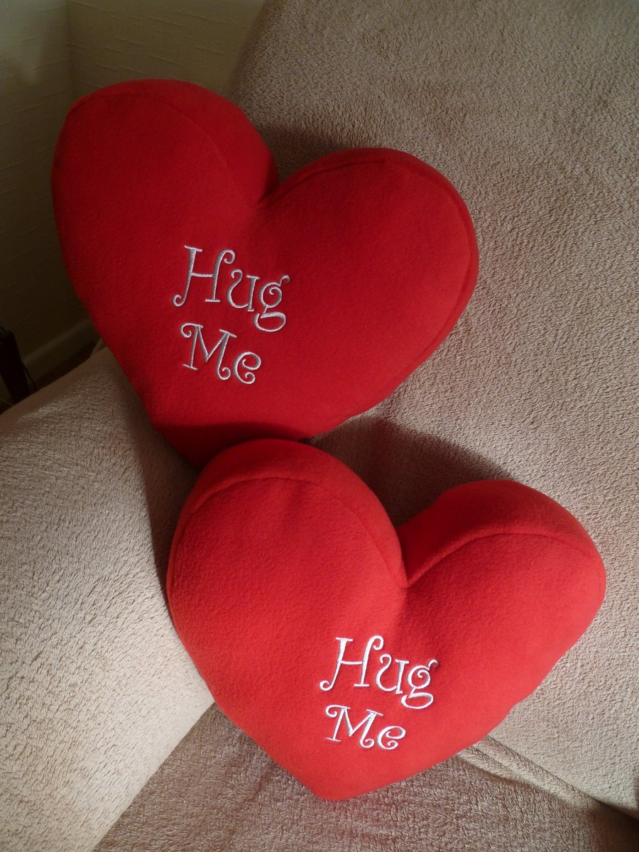 Heart Cushion - Cushion Pillow Covers   Handmade in U.K. Valentine Gift