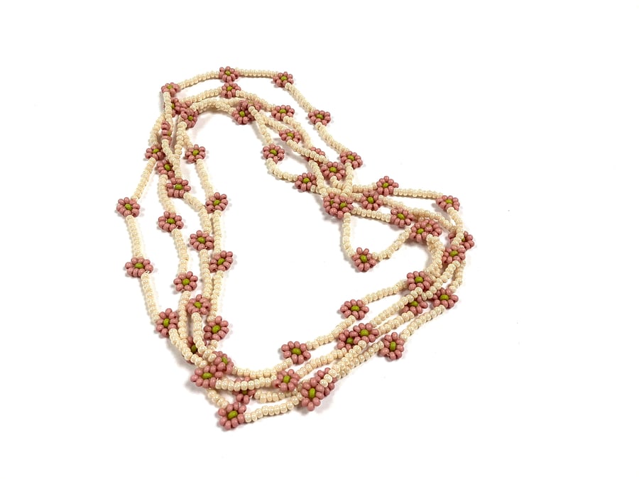 Daisy Chain Beaded Necklaces