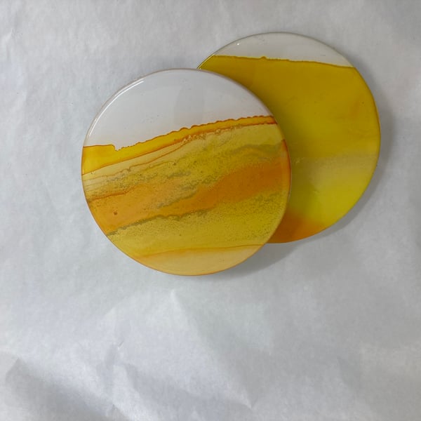Handmade Coaster Alcohol Ink and Resin