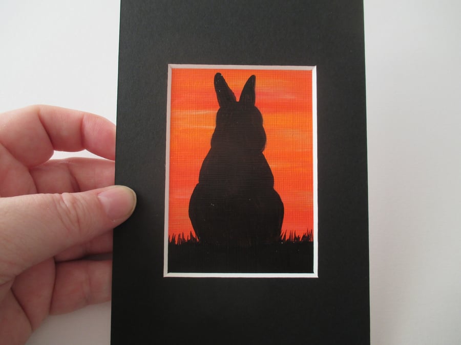 ACEO Rabbit aceo silhouette