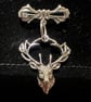 Reindeer Stag Christmas Winter Pin Brooch - Image 2