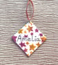  Enamelled Christmas Decoration with Handwritten Name & Personalised Message. - Image 5