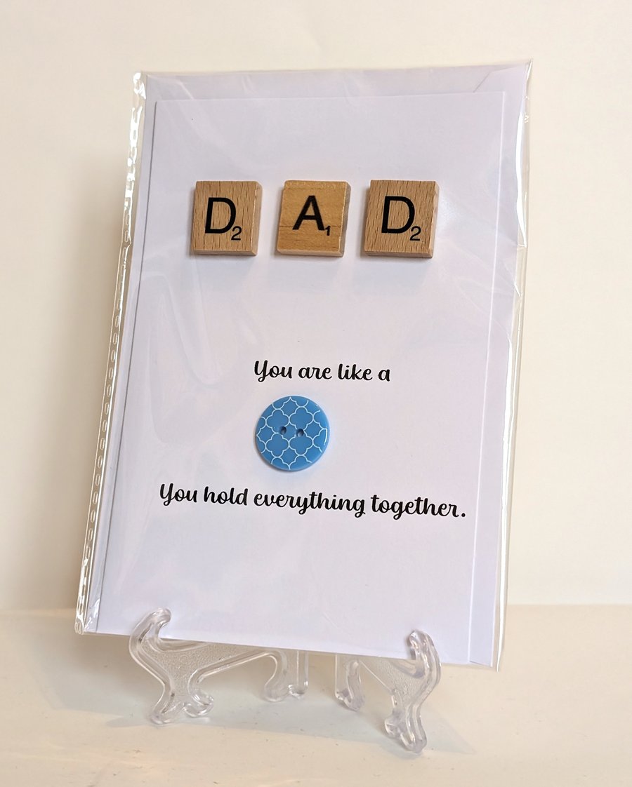 Dad You're like a button greetings card
