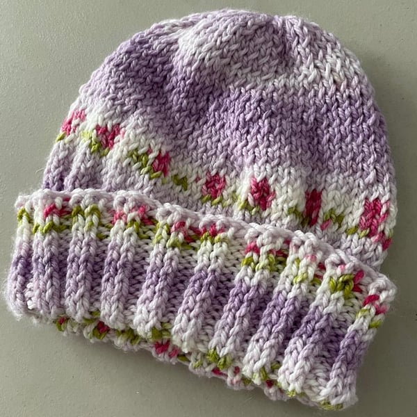 Adult Hand Knitted Beanie Hat