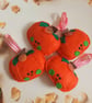 Wool blend felt Halloween 'Pumpkin' hanging decoration  - Image 2
