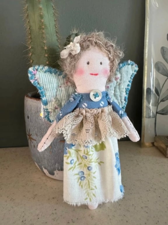 Fairy Princess Folk Art Doll One of a kind 