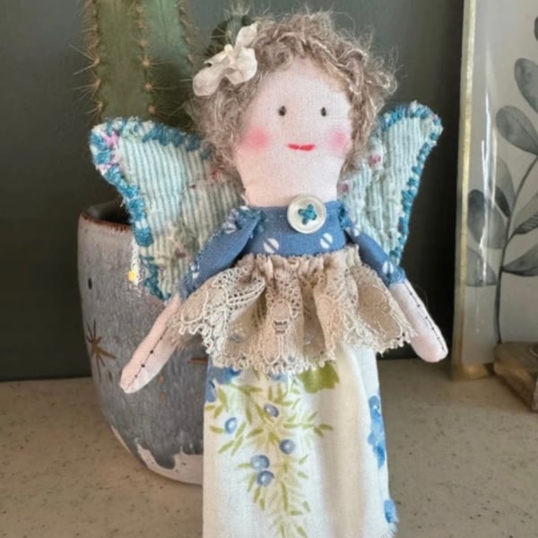 Fairy Princess Folk Art Doll One of a kind 