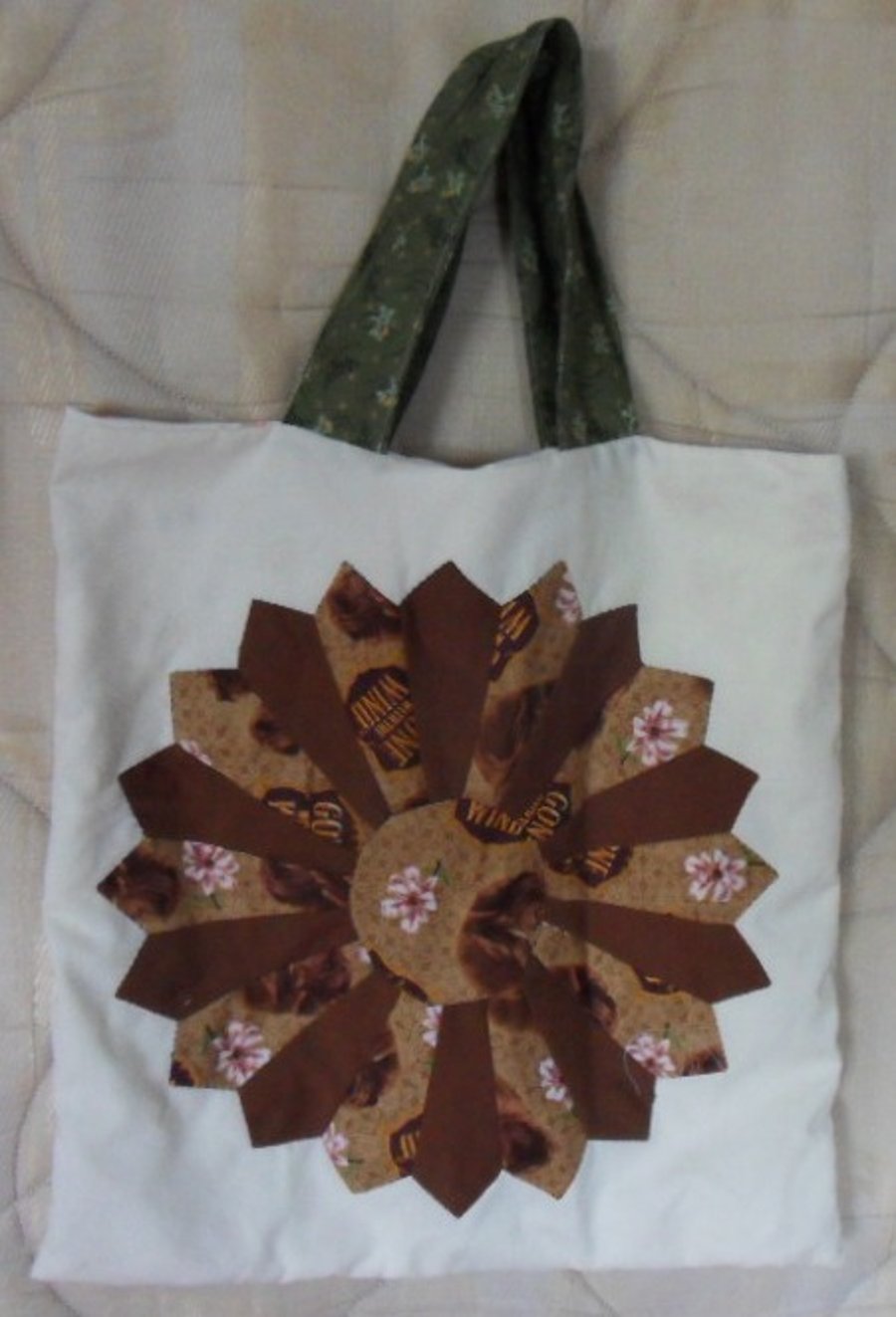 Homemade fabric bag. Gone with the wind design