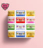 1980's mix tape, cassette tape wrapping paper - Image 2