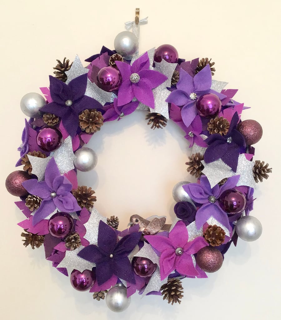 Christmas Wreath For Your Door Beautiful Everlasting Handmade Wreath