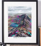 A4 Framed (choice of colours) Helvellyn Art Print