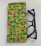 Reindeer Print Quilted Fabric Glasses Case