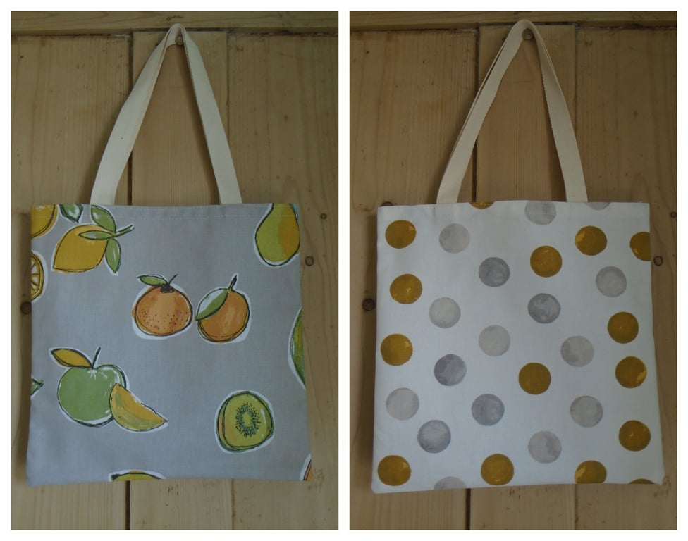 Small Double sided Bag Spots & Fruit 