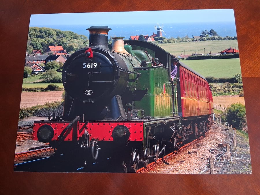 STEAM TRAIN PHOTOGRAPH - 16x12