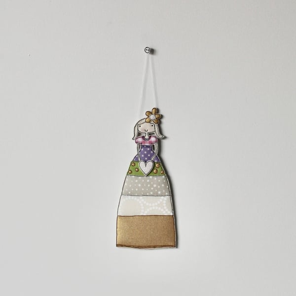 'Patchwork Girl' - Hanging Decoration