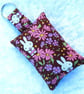 Liberty print padded keyring, Prairie Day, bag charm - Image 2