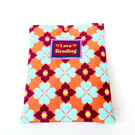 Handmade Fabric Book Sleeve, Bookish Gift for Reader