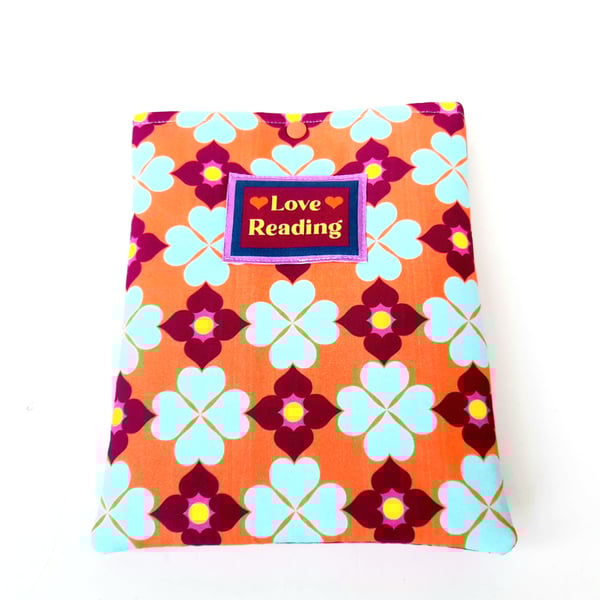 Handmade Fabric Book Sleeve, Bookish Gift for Reader