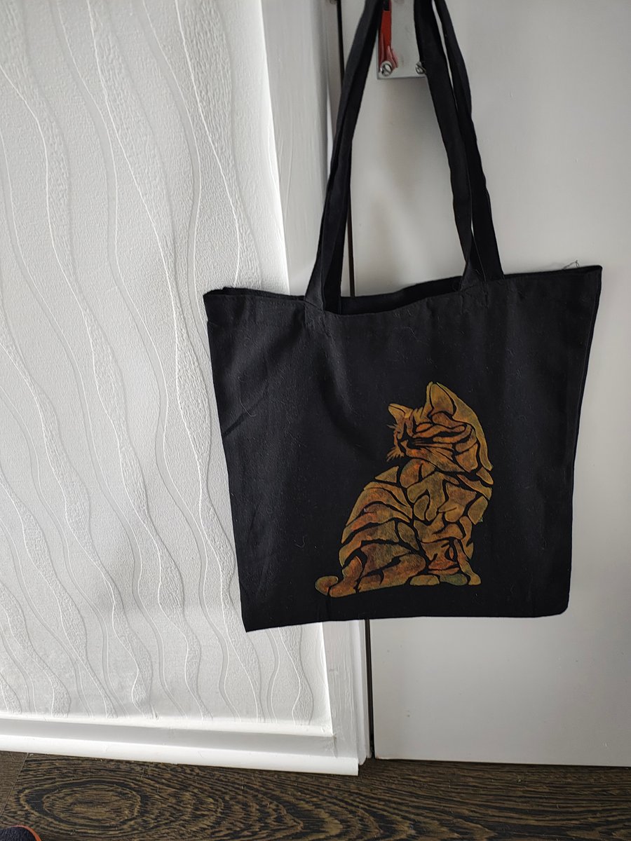 Hand painted tote bag 