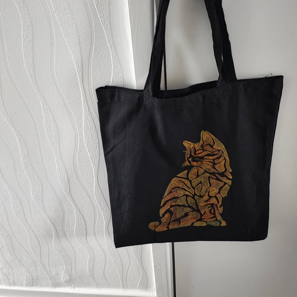 Hand painted tote bag 