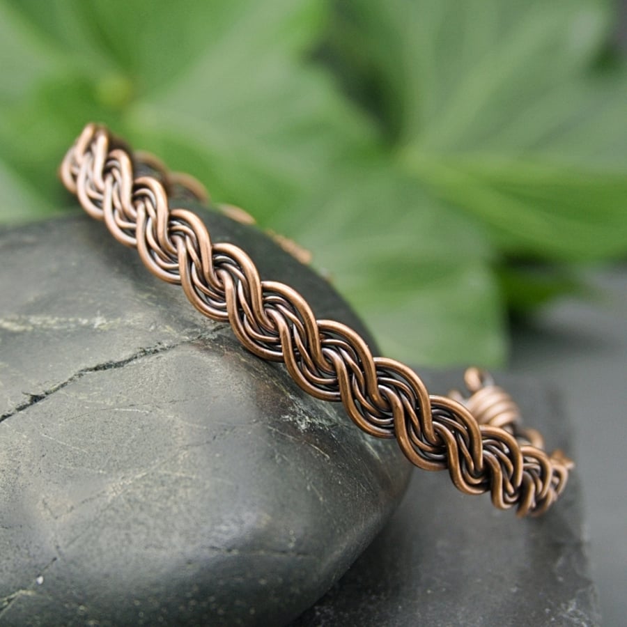 Double Twisted Copper Bracelet