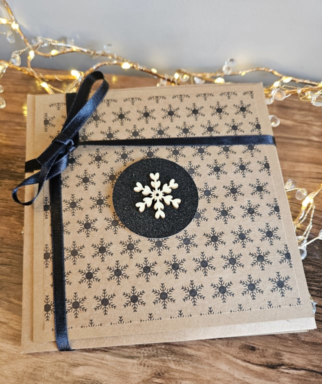 Rustic Handcrafted Christmas Cards 