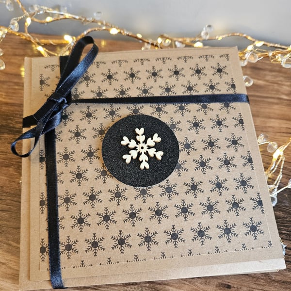 Rustic Handcrafted Christmas Cards 