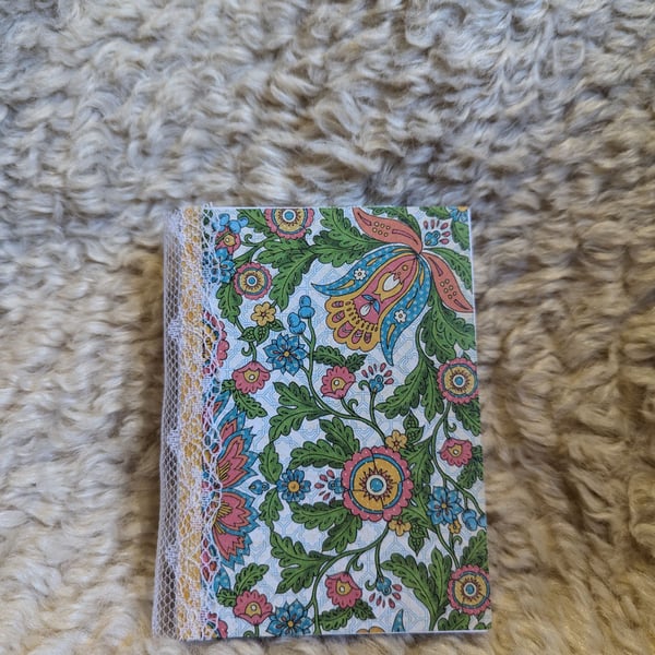 Darling teeny journal in bright floral cover