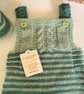Baby Boy's Rompers & Matching Booties Set Hand Knitted  0-3 months size - Image 7