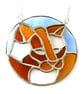 Cat Suncatcher Stained Glass Ring Ginger Feline Catlover Gift - Image 7