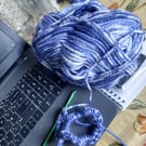 Shade-changing Blue Scrunchies