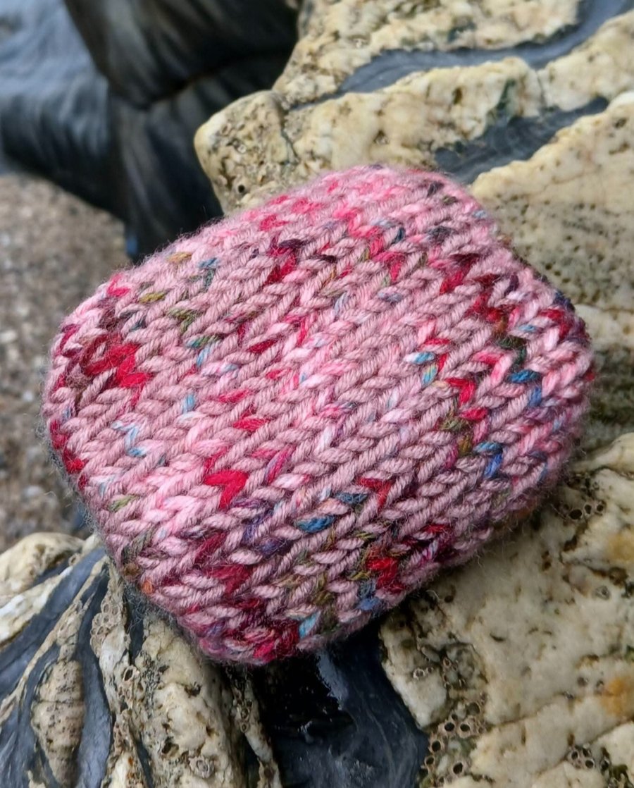 A Cornish floral inspired Positivity pebble