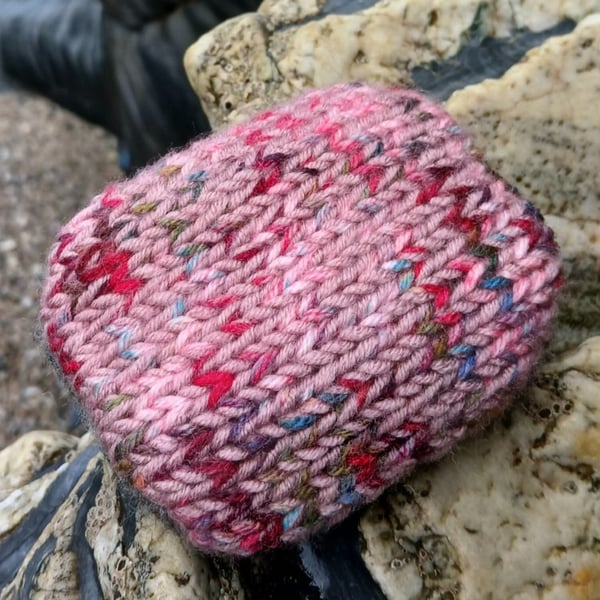 A Cornish floral inspired Positivity pebble