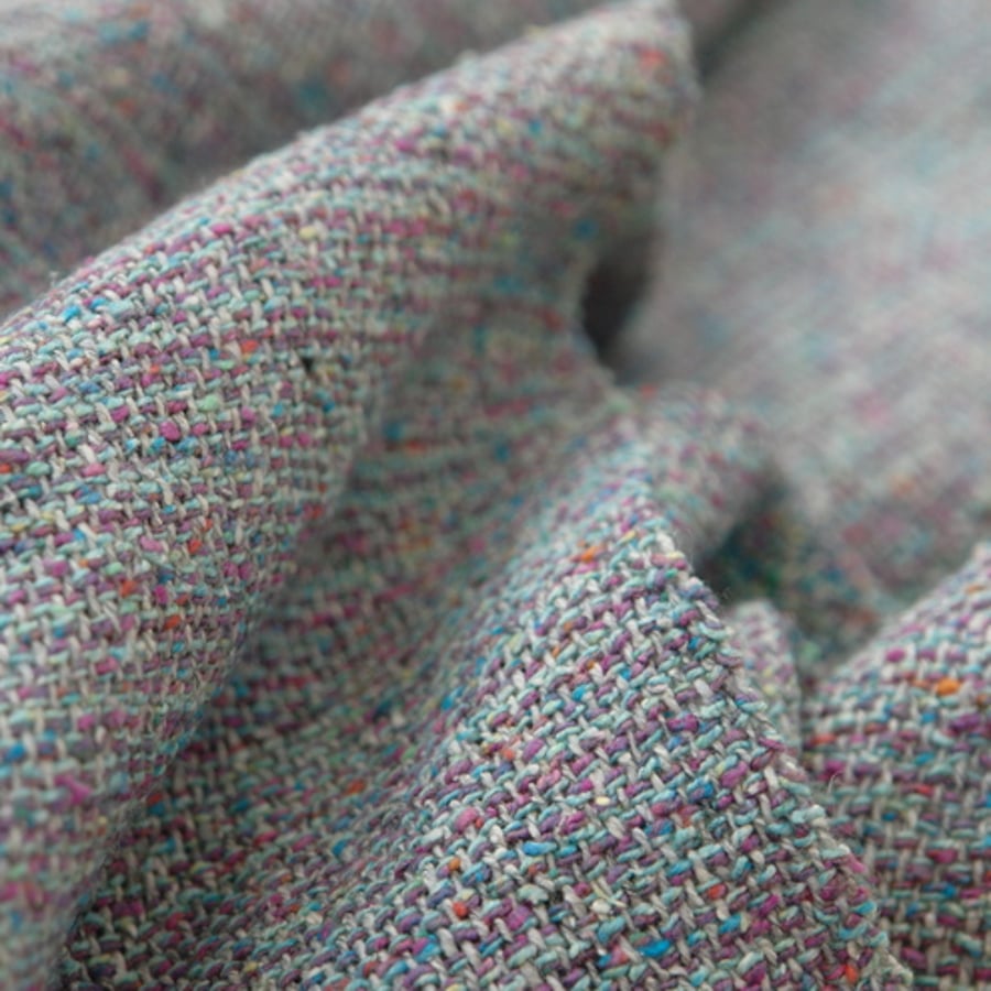 Hand Woven Scarf - Purple, Blue