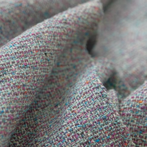 Hand Woven Scarf - Purple, Blue