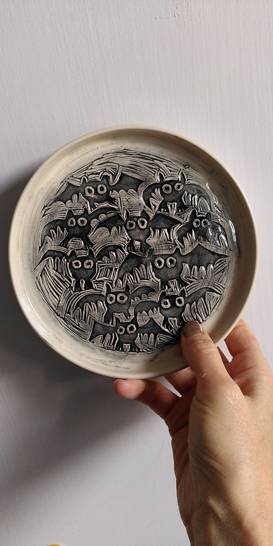 Bat ceramic dish 