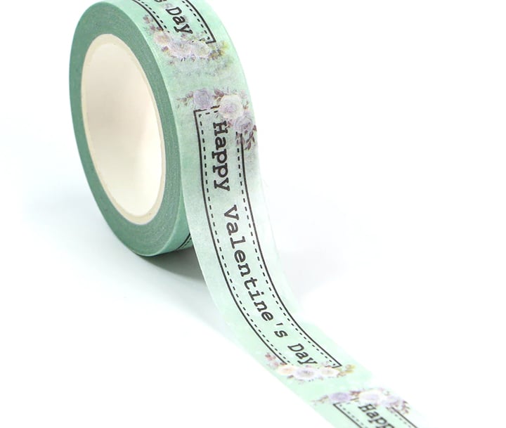 2 x Valentines Washi Tape, Love, Romance ,Decorative Adhesive Tape, Crafts,10m