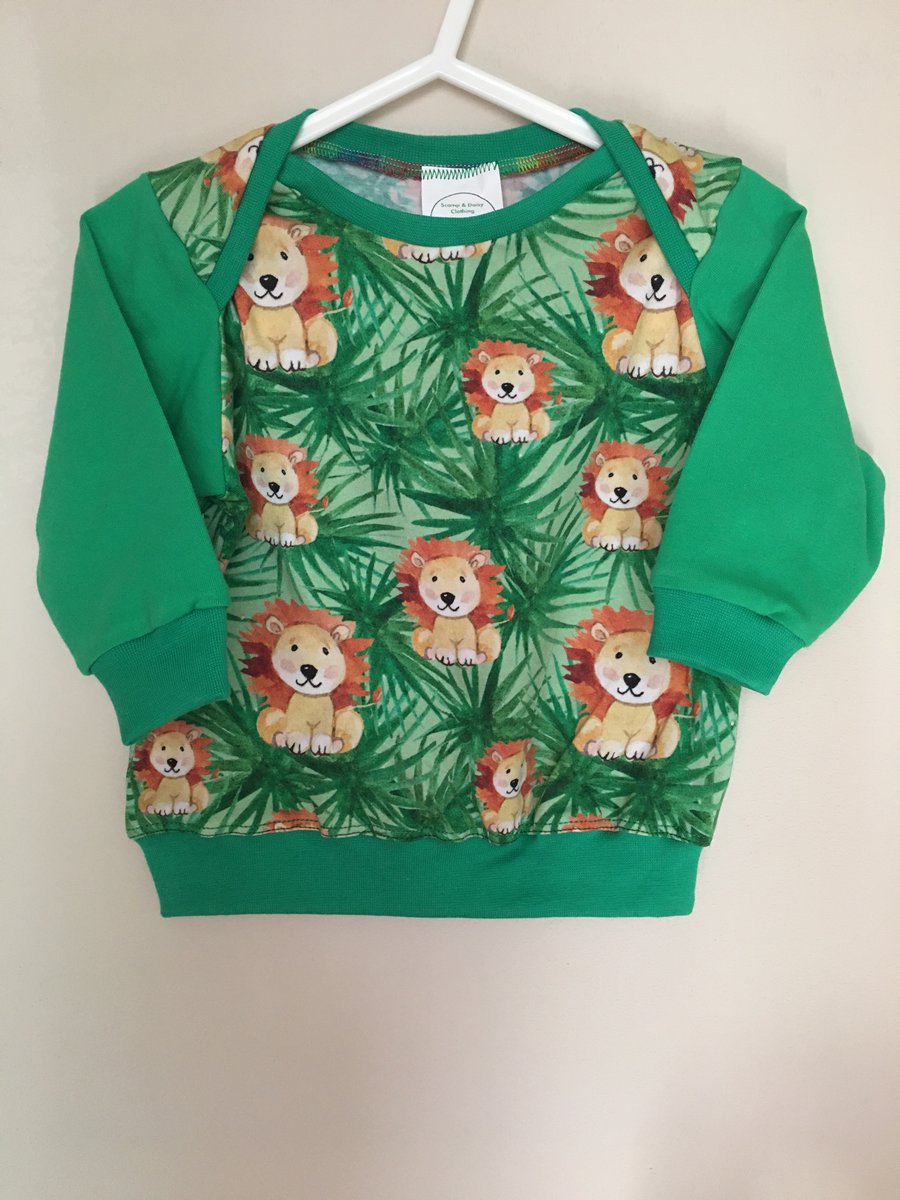 Age 3 months- long sleeved top - Lions
