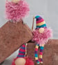 Lavender Scented Gnome Keyrings - Pink Beard - Image 1
